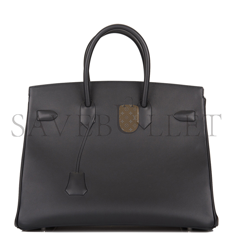 H**mes MASTER BIRKIN 35 SHADOW BLACK OF SWIFT LEATHER (35*25*18cm)